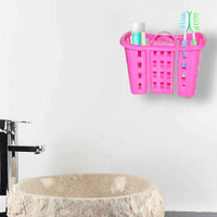 Toothbrush Toothpaste Bathroom Organizer Stand 4-in-1 Holder - LootFaat