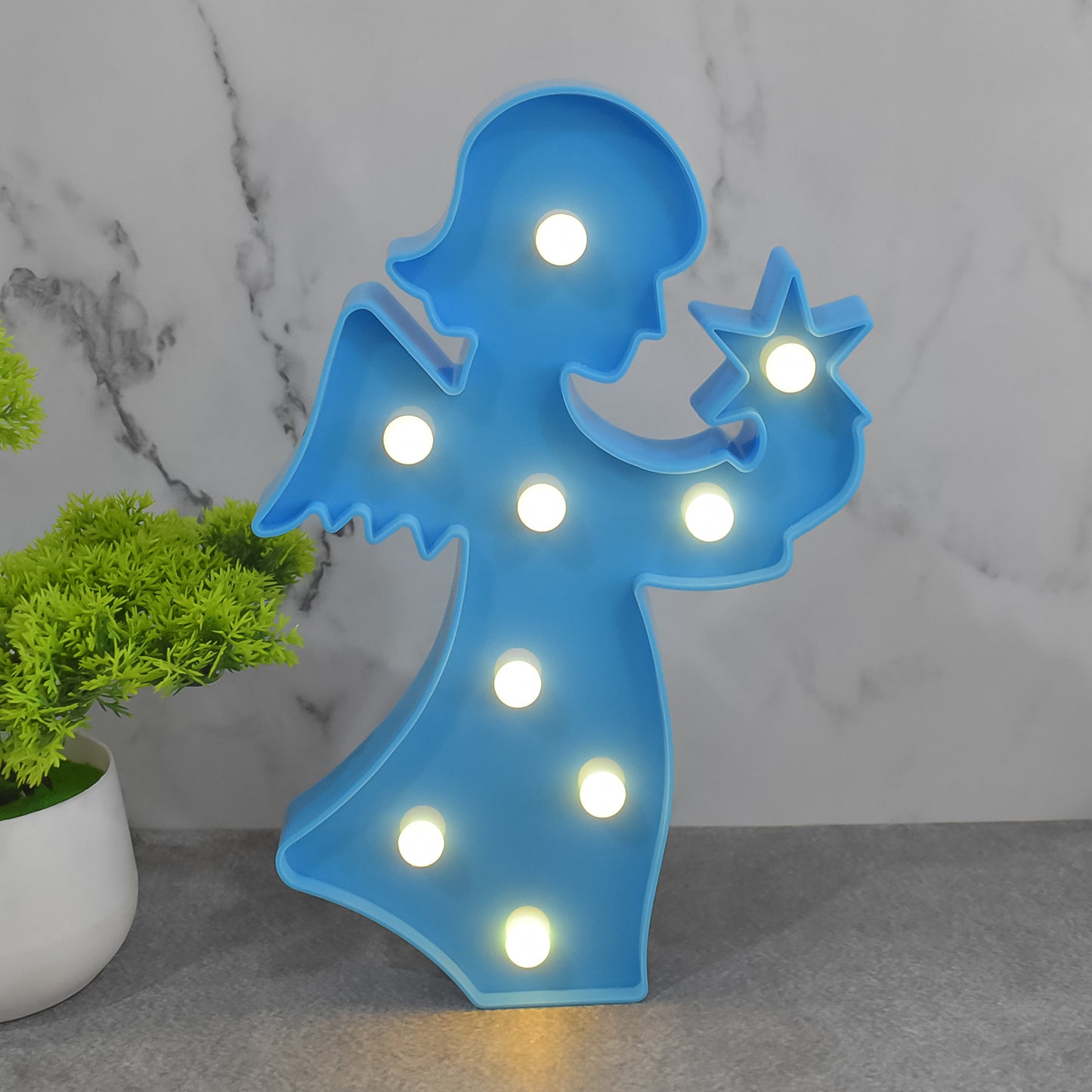 Led Night Light Coconut Tree Light Romantic Table Lamp (1 Pc  Battery Not Included) - LootFaat
