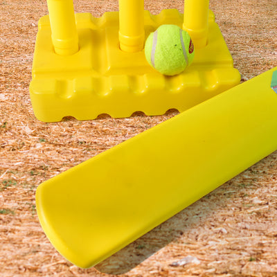 Big Cricket Kit Cricket Set With 1 Cricket Bat 1 Rubber Ball Bails 3 Stumps With Stand Base - second image