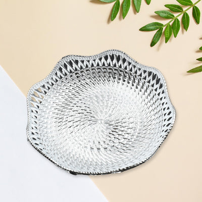 Round Serving Tray Traditional Serving Tray Multipurpose Serving Tray Decorative Serving Platters Mukhwas Serving Tray (1 Pc ) - second image