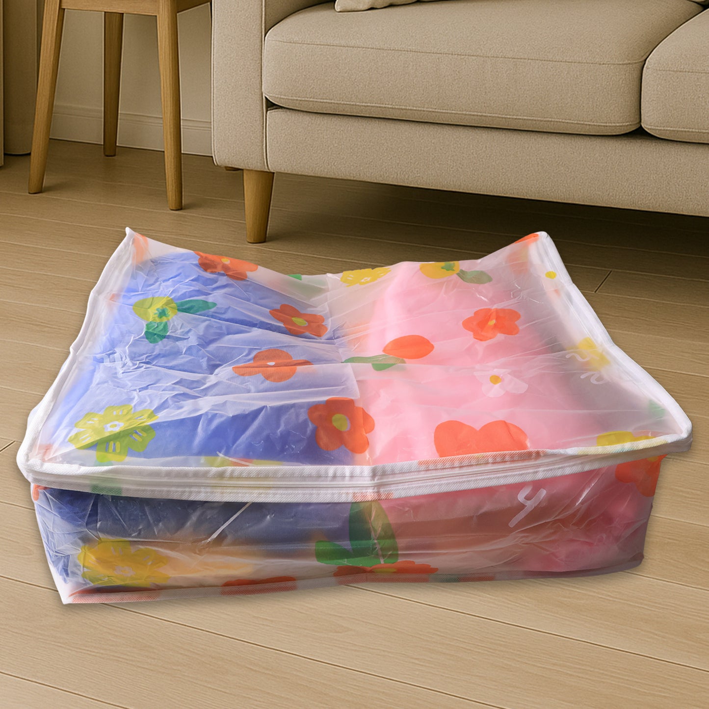 Large Blanket Storage Bag With Zipper  40x83 Cm