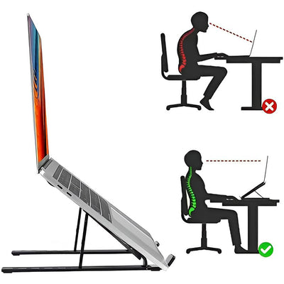 Home Foldable Height Adjustable Laptop Stand (1 Pc) - second image