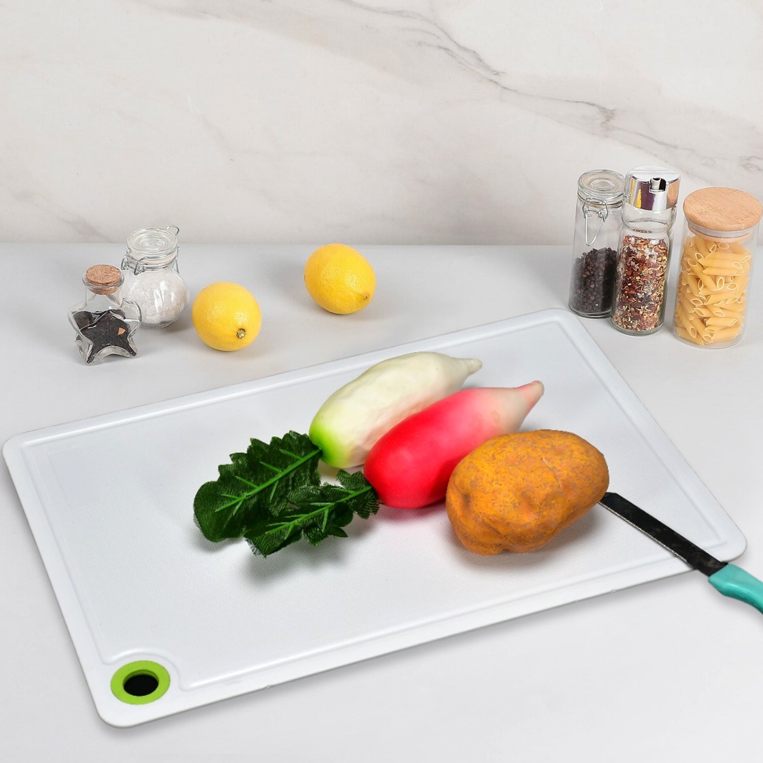 Fruit  Vegetable Chopping Board Plastic Cutting Board For Kitchen - LootFaat