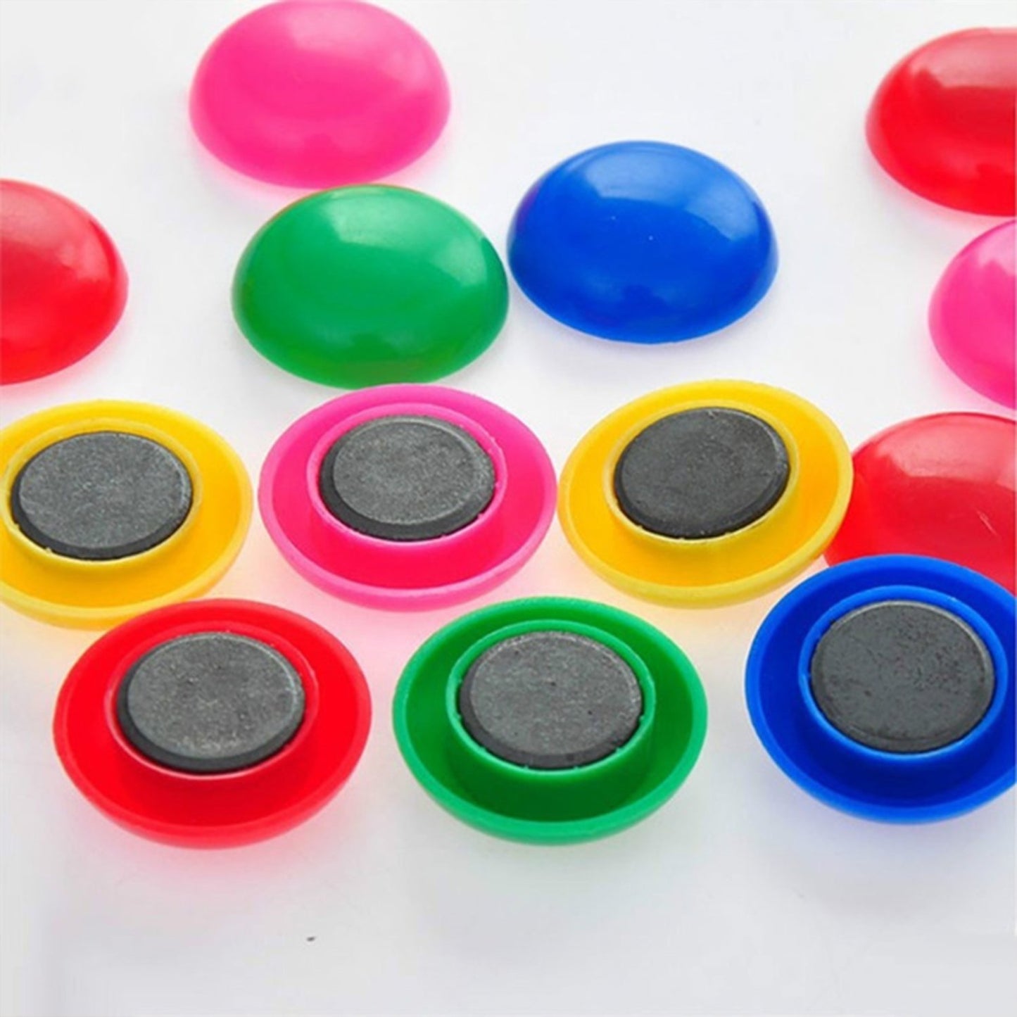 Colorful Board Magnets Circular Plastic Buttons - LootFaat