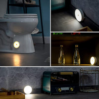Round Shape 8 Led Motion Sensor Induction Led Light - LootFaat