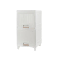 Multipurpose Storage Cabinet Storage Solutions Plastic Drawers  Multi Layer Wardrobe Storage Drawers  Foldable Multipurpose Drawer Units For Kitchen Bathroom Bedroom Cloth (2 Layer) - LootFaat