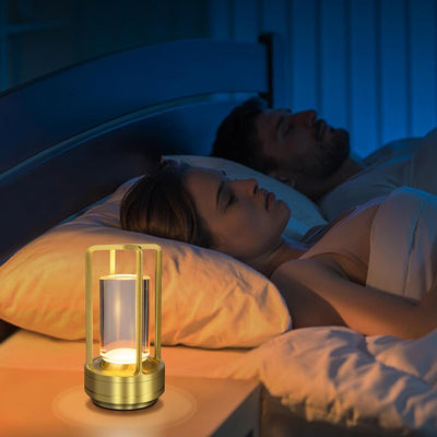 Crystal Lantern Lamp Crystal Lantern Table Lamp 3 Colors Rechargeable Cordless Led Lights For Restaurant  Bedroom Lights (1 Pc) - second image