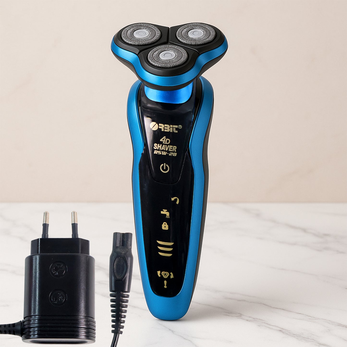 Orbit 4D Rechargeable Electric Shaver - Triple Floating Blades