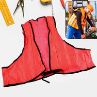 Economy Safety Vest Soft Vinyl With Tie Closure For Identifying Staff And Volunteers Adult Pvc Safety Vest High Visibility For Outdoor Operator - LootFaat