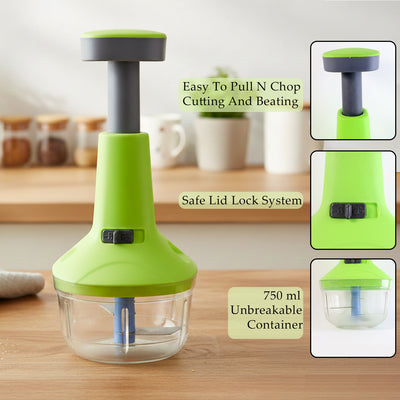 Push-down Vegetable  Fruit Chopper (B-grade  750 Ml) - second image