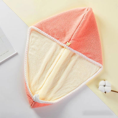 Super Absorbent Hair Drying Towel Wrap - Quick Dry Hair Cap for Women - second image