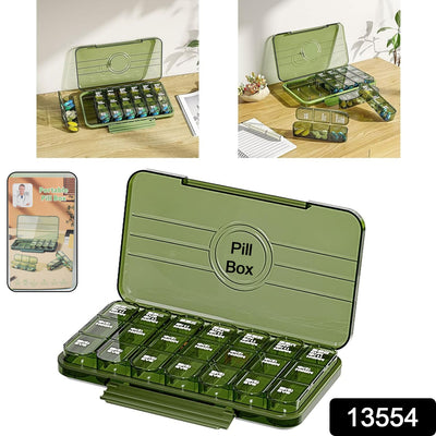 Weekly Pill Organizer 21 Grid - Daily Medicine Reminder - second image
