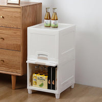 Multipurpose Storage Cabinet Storage Solutions Plastic Drawers  Multi Layer Wardrobe Storage Drawers  Foldable Multipurpose Drawer Units For Kitchen Bathroom Bedroom Cloth (2 Layer) - LootFaat