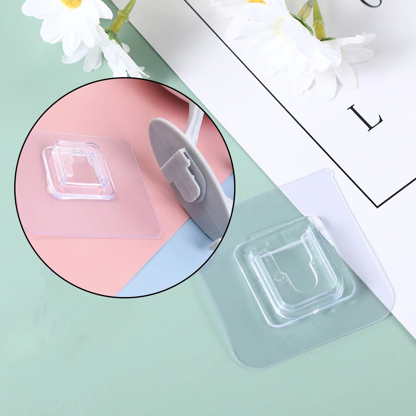 Self Adhesive Plastic Wall Hook For Home - LootFaat