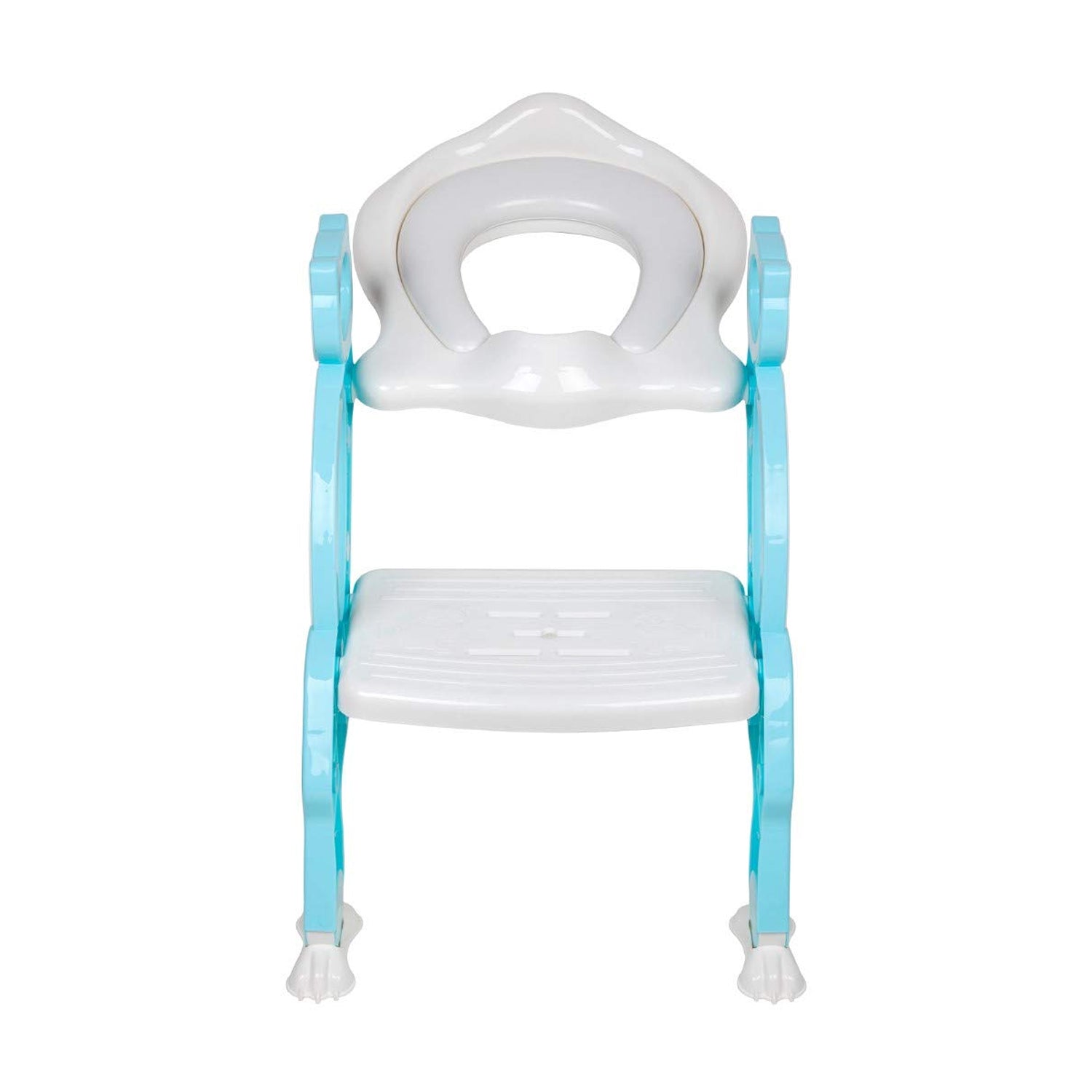 2 In 1 Potty Training Toilet Seat With Step Stool Ladder For Boy And Girl Baby Toddler Kid Childrens Toilet Training Seat Chair With Soft Padded Seat And Sturdy Non-slip Wide Step Make Potty Easier For Your Kids (Multi-color) - LootFaat