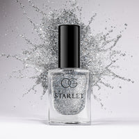 Og Beauty Silver Moonlight Starlet Glitter Nail Paint (10 Ml  1 Pc)