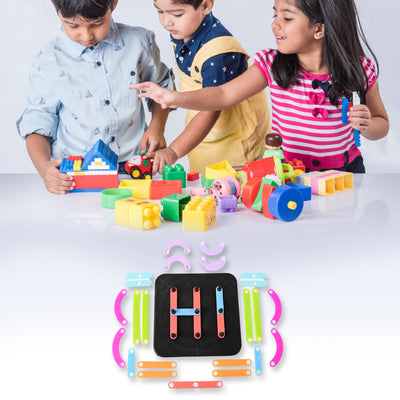 Alphabet & Number Puzzle - Creative Construction Toy for Kids