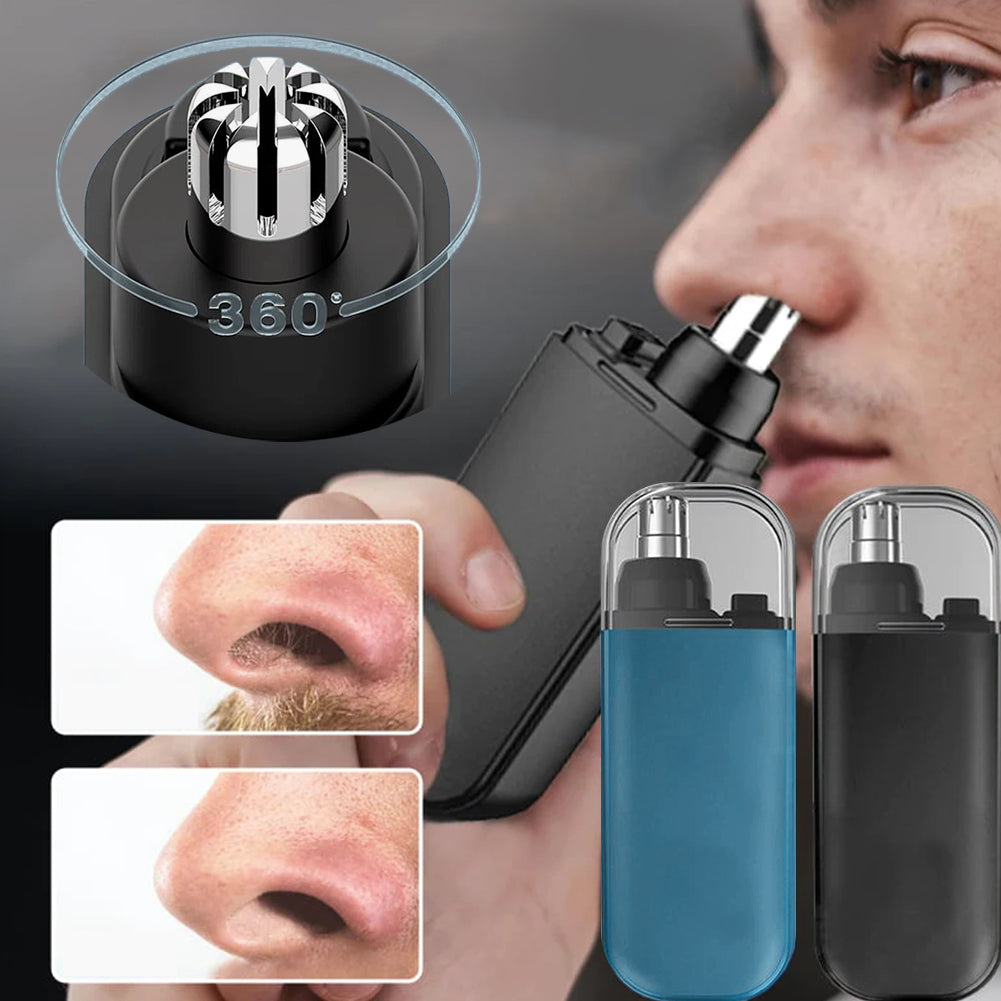 Easy Trim Compact Nose Hair Trimmer – 7000RPM Precision Safe Design, Waterproof & Rechargeable