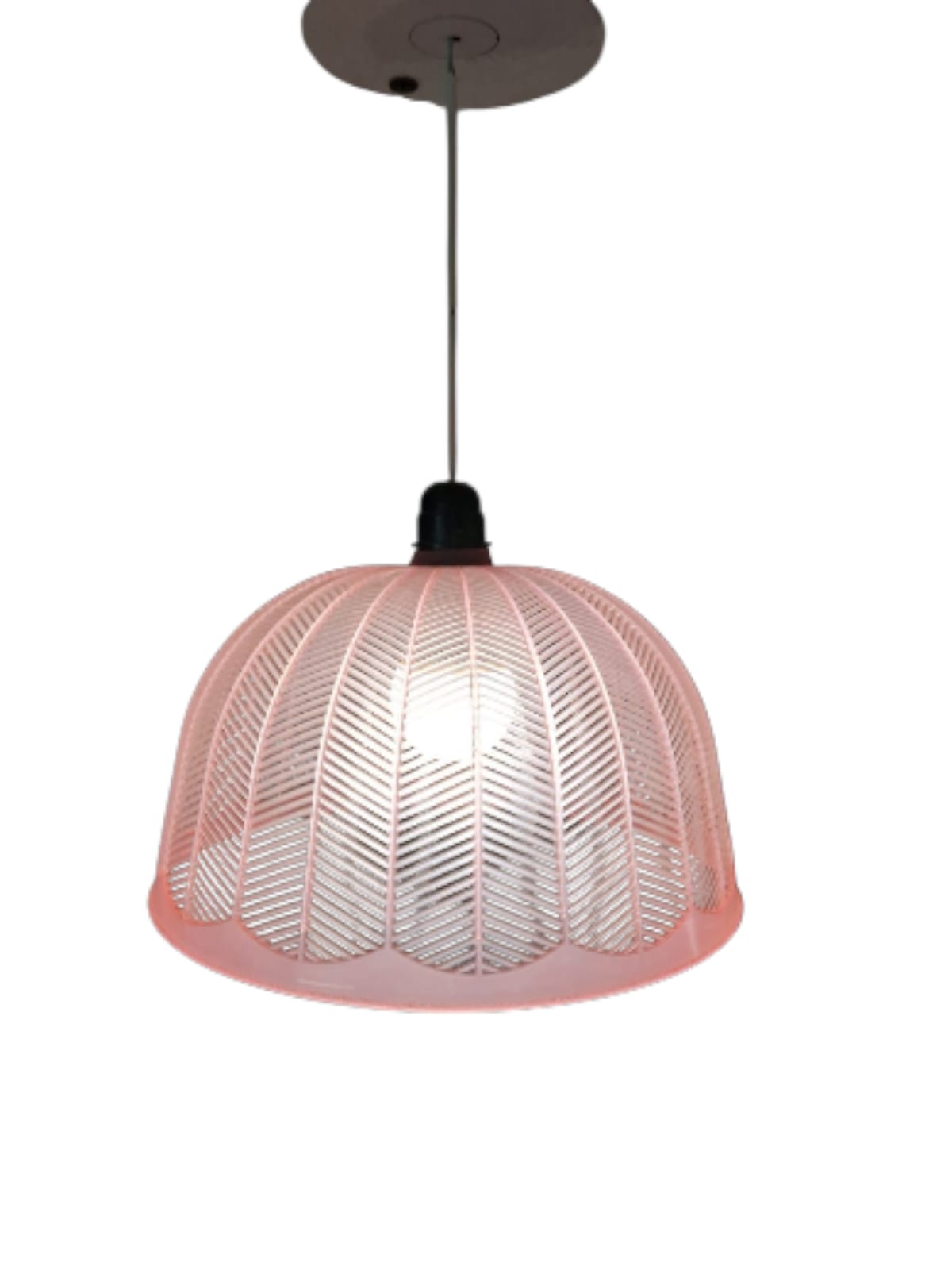 cute hangign plastic pink lampshade