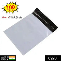 Tamper Proof Courier Bags (7_5x7_5 Inch) Pack Of 100pcs
