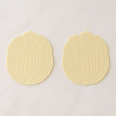 Silicone Leaf Coaster Set (2-Piece) - Heat Resistant, Anti-Slip - second image