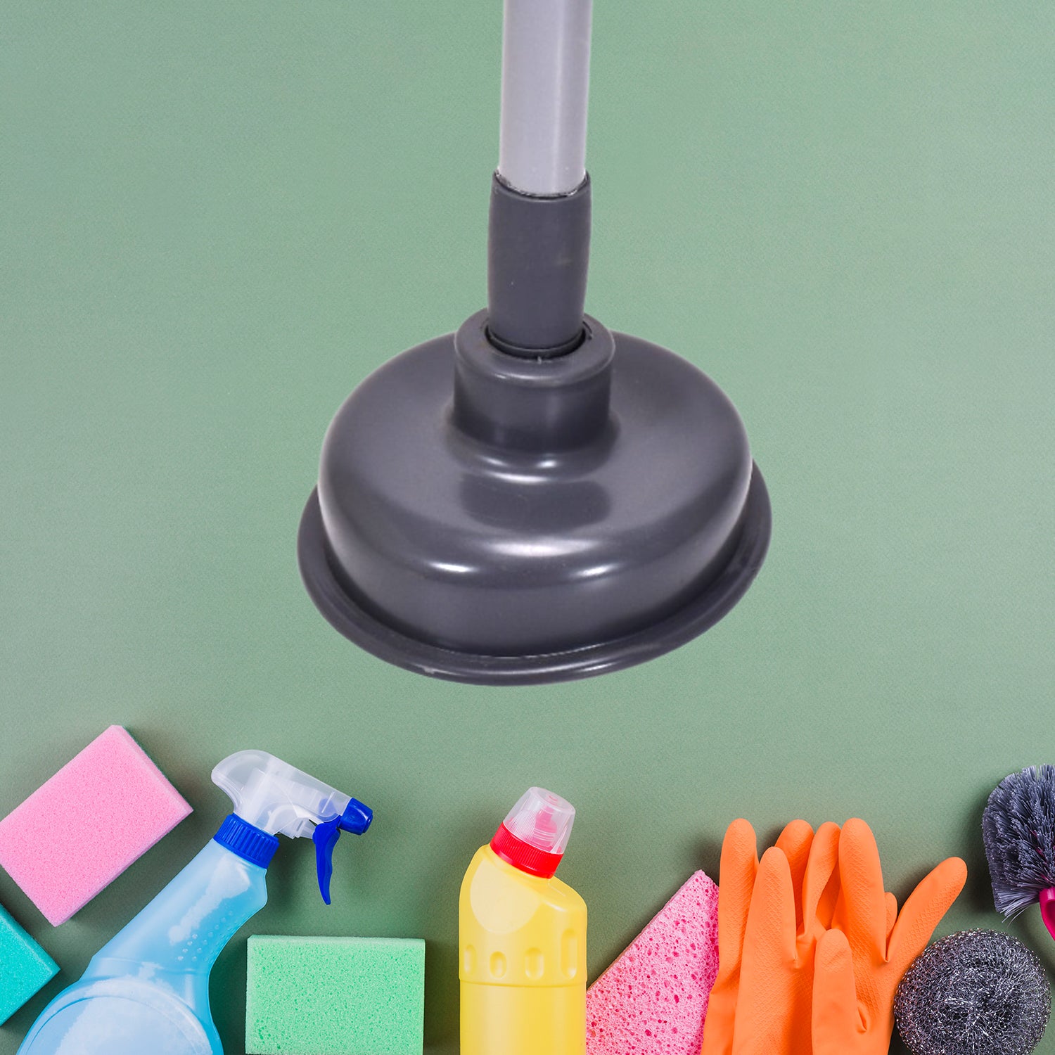 Toilet Plunger - For Clogs In Toilet Bowls And Sinks In Homes Commercial And Industrial Buildings. - LootFaat