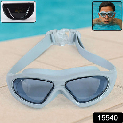 Wide Vision Swimming Goggles with Case - Anti-Fog UV Protection