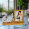 Duck Shape Cystal Led Lamp  Photo Frame Night Lamp  Wedding Gift  Love Couple