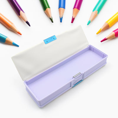 Multipurpose Compass Box Plastic Double Deck Pencil Case With 2 Compartments Supplies Utility Box Storage Organizer Pencil Box For School Cartoon Printed Pencil Case For Kids Birthday Gift For Girls  Boys - second image