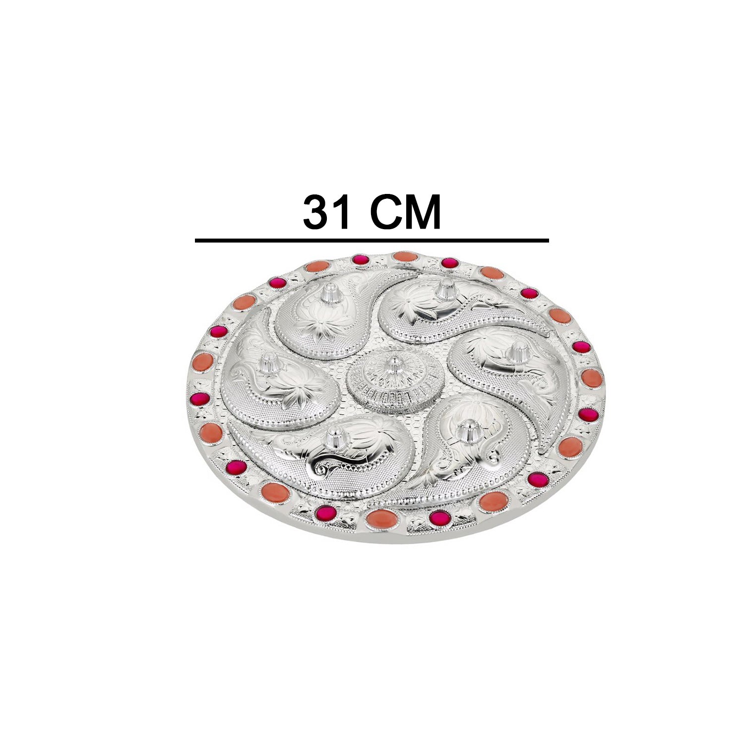 Multipurpose 7 Compartment Dry Fruit Serving Rotating Tray  Candy Chocolate Snacks Storage Box Masala Box - LootFaat