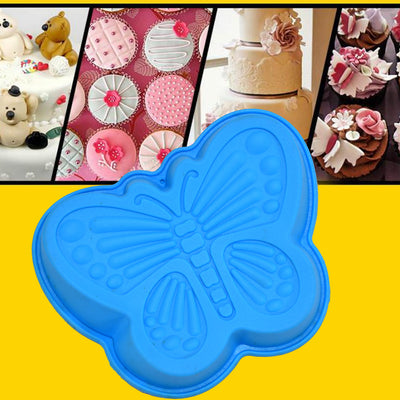 2679 Butterfly Shape Cake Cup Liners I Silicone Baking Cups I Muffin Cupcake Cases I Microwave Or Oven Tray Safe I Molds For Handmade Soap Biscuit Chocolate Muffins Jelly  Pack Of 4 - second image