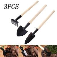 Kids Garden Tools Set Of 3 Pieces (Trowel Shovel Rake) - LootFaat