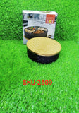 Plastic masala spice box featuring a round design and multiple jars