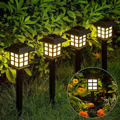 1493 Big Solar Outdoor Lights 6 Pack Waterproof Solar Pathway Lights 10 Hrs Long-lasting Led Landscape Lighting Solar Garden Lights Solar Lights For Walkway Path Driveway Patio Yard  Lawn (6 Pc Set) - second image
