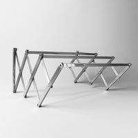 Wall-Mounted Folding Clothes Drying Rack - Stainless Steel
