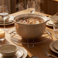 Stainless Steel Round Table Ring Hot Pot Stand (1 Pc)