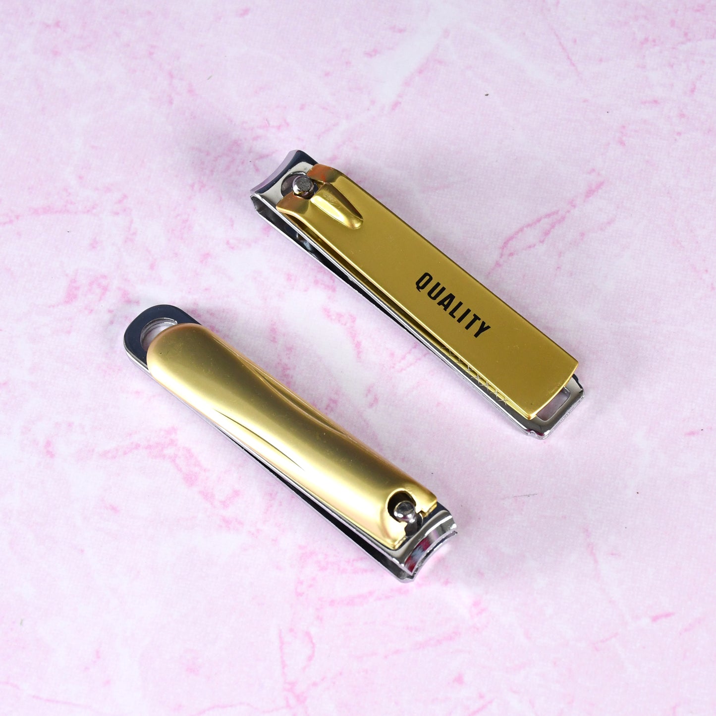 Stainless Steel Folding Portable Large Nail Clippers With Nail File (1 Pc)