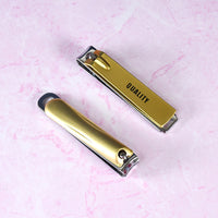 Stainless Steel Folding Portable Large Nail Clippers With Nail File (1 Pc)