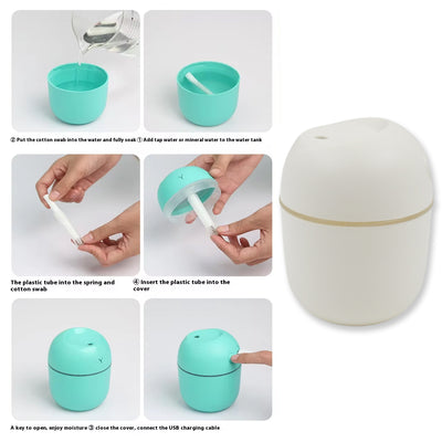 220ml Mini USB Humidifier - Aromatherapy Diffuser for Home, Office, Car