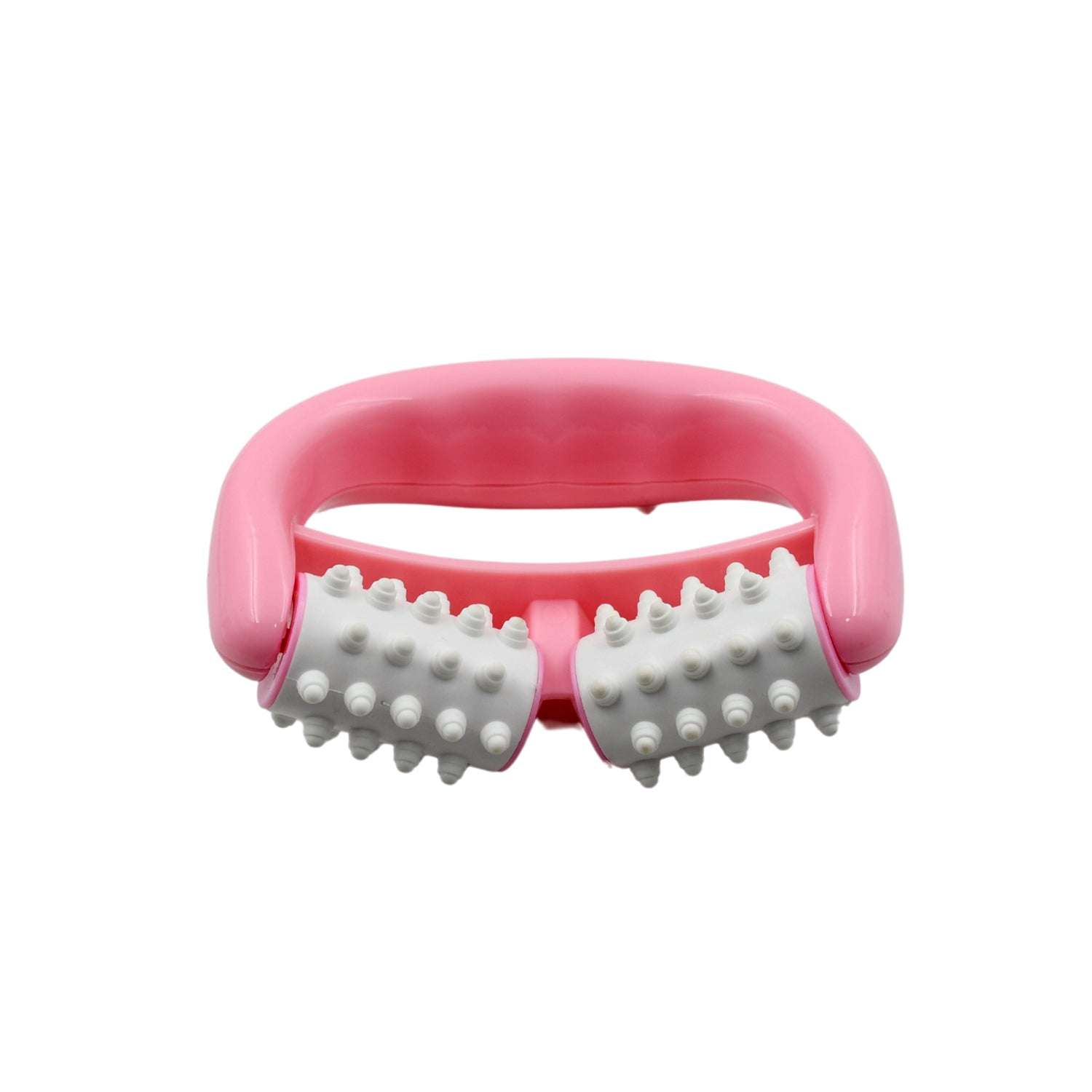 Manual Round Handle Plastic 2 Rollers Massage Roller Cellulite Roller For Legs Arms Back Muscle Pain Relief And Muscle Relaxation - LootFaat