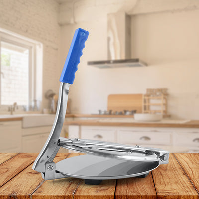 7149a Puri Press Maker - Stainless Steel Puri Maker Press Machine - Roti Chapati Presser For Home - Papad-khakhra- Puri Maker Press Machine With Handle Manual Puri Maker (Medium) - second image