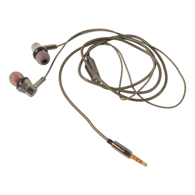 Premium Wired Earphones With Mic - (1 Pc)