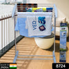 Mobile Foldable Towel & Clothes Drying Rack - Stainless Steel
