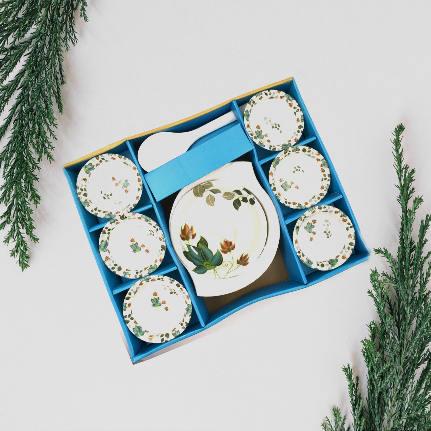 9 Pc Pudding Set Used As A Cutlery Set For Serving Food Purposes And Sweet Dishes And All In All Kinds Of Household And Official Places Etc. - LootFaat