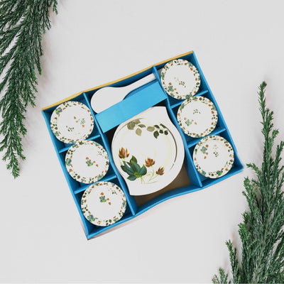 9 Pc Pudding Set Used As A Cutlery Set For Serving Food Purposes And Sweet Dishes And All In All Kinds Of Household And Official Places Etc. - second image