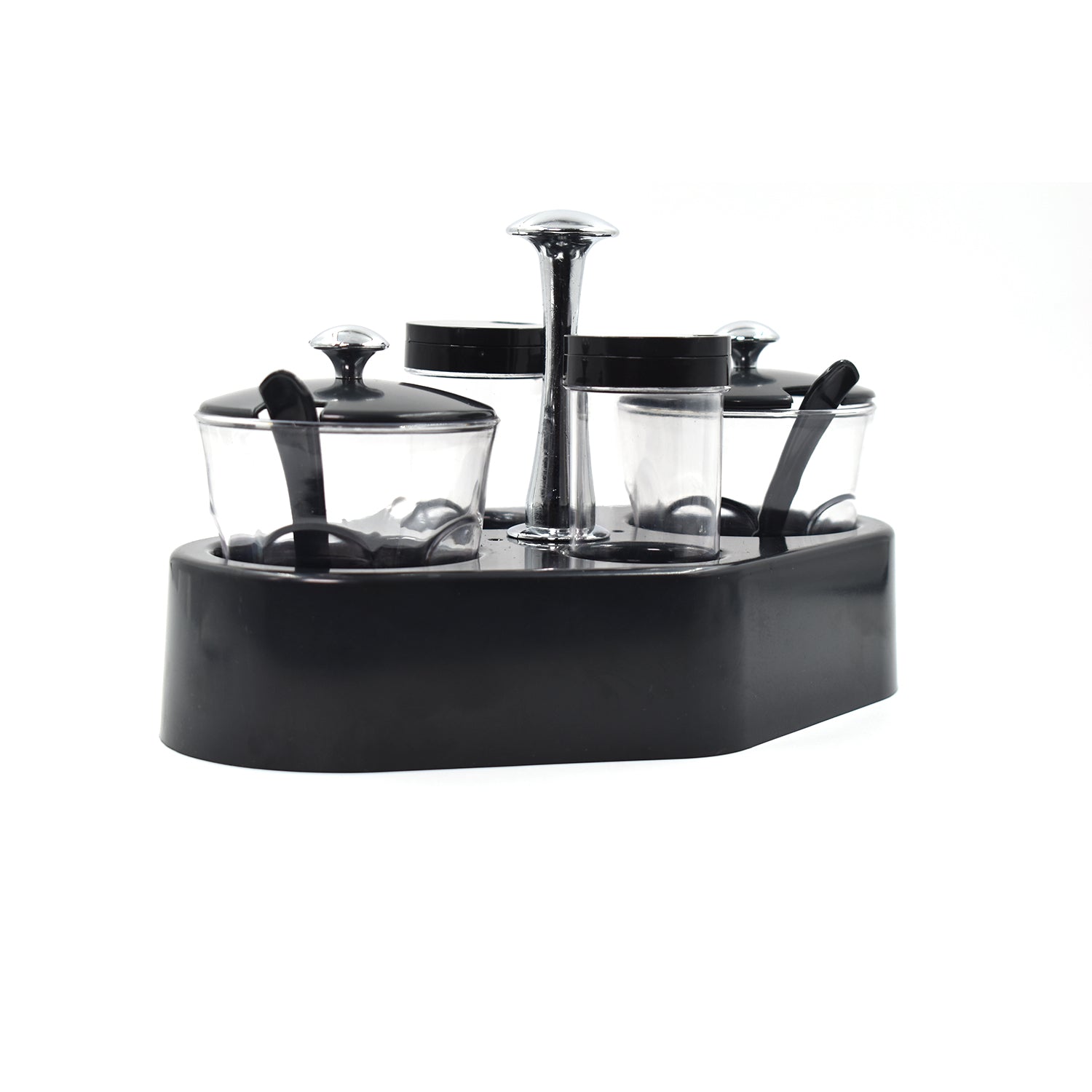 Ganesh Rendy Condiment Set For Kitchen Transparent Jar For Easy To Access Spice 1 Piece Spice Set  (Plastic) - LootFaat
