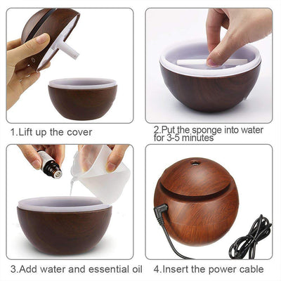 Ultrasonic Aromatherapy Humidifier Usb Desktop (130 Ml  1 Pc) - second image