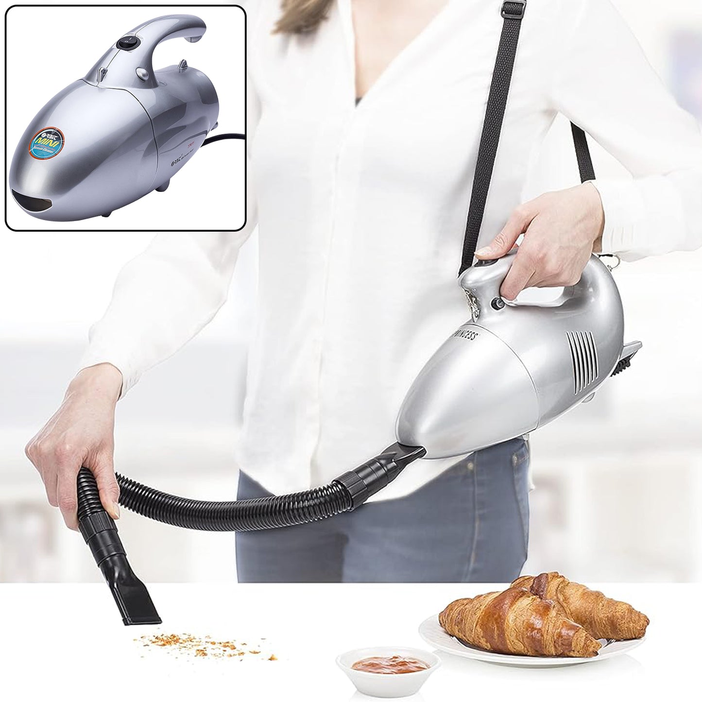 Orbit 800W Handheld Mini Vacuum Cleaner for Home & Car