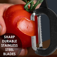 2-in-1 Double Julienne And Vegetable Peeler - LootFaat