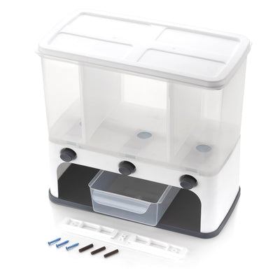 2550 Easy Flow Cereal Dispenser For Kitchen 3 In 1 Push Button Wall Mount Container - second image